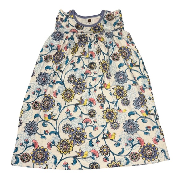 Tea Floral Sleeveless Dress - Picture 1 of 6